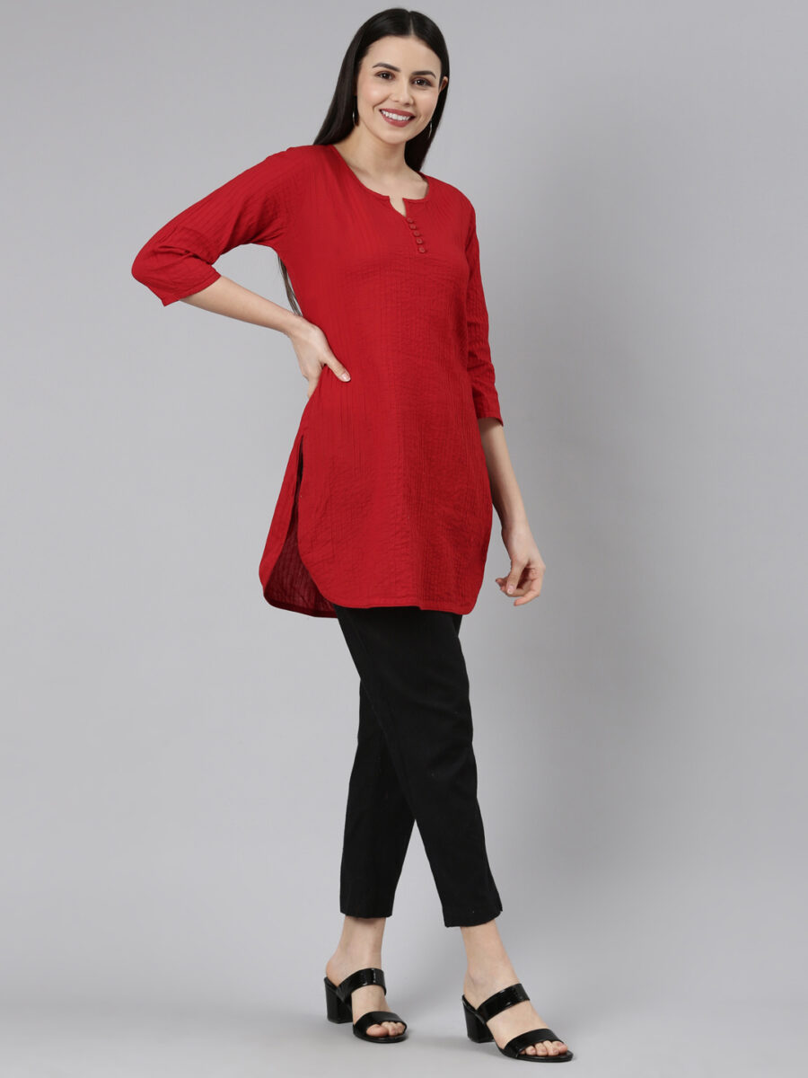 Marcia Black Solid Cotton Regular Trousers - Image 3