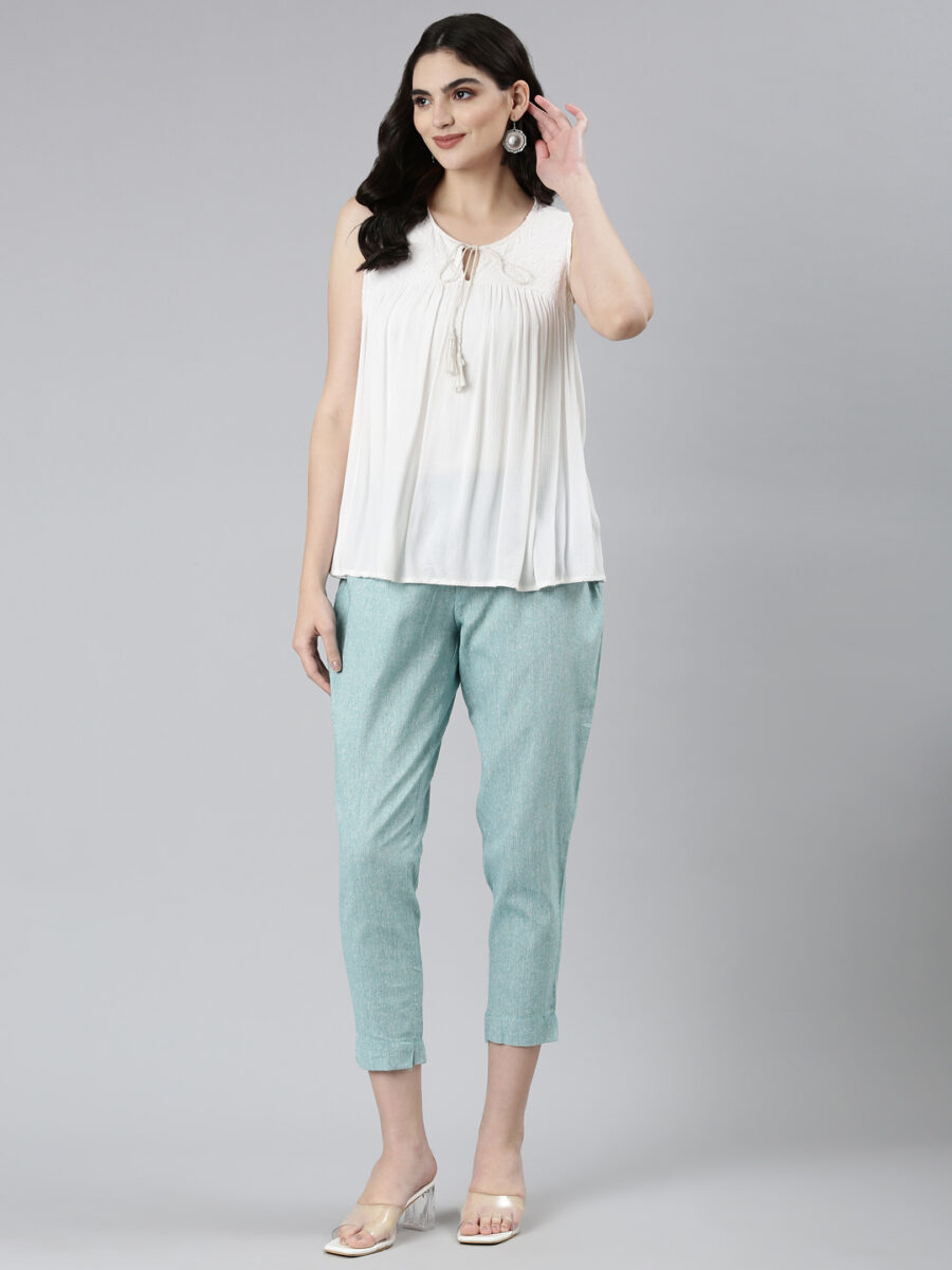 Marcia Turq printed Cotton Regular Trousers - Image 7
