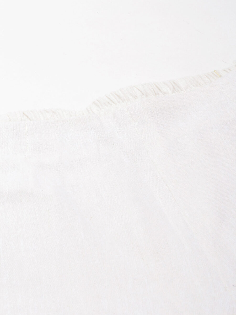 Marcia White Solid Cotton Regular Trousers - Image 7