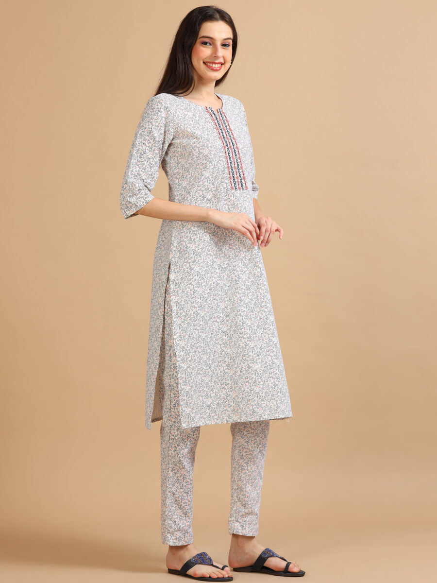 Marcia Multi Printed Cotton Kurta Set - Image 3