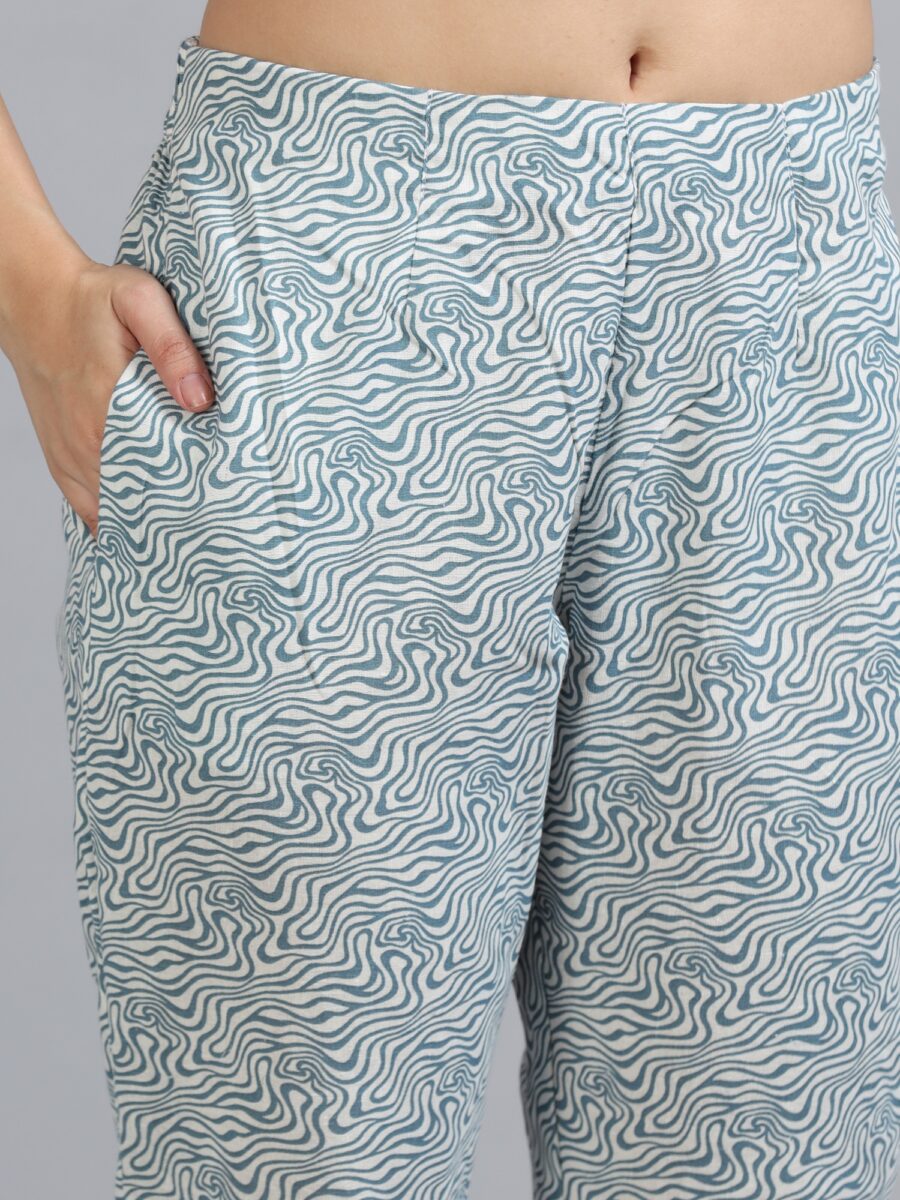 Marcia White Embroidery Cotton Kurta Set - Image 7