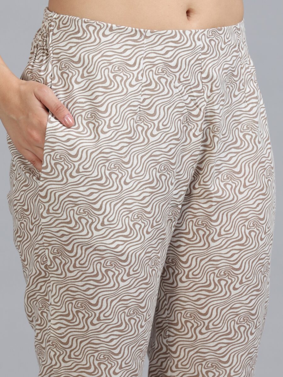 Marcia White Embroidery Cotton Kurta Set - Image 7
